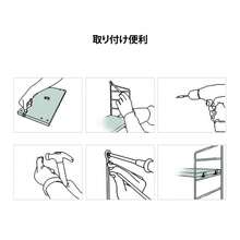 Mega-Size Wall Shelf, Large Wooden Frame Wall-Mounted Panel, 75 X 60 Cm, Japanese Modern Style, Waterproof! Does Not Damage Walls, Height Adjustable, Suitable For Living Room/Entrance/Office, Perfect As A Housewarming Gift - 卡其色 - 查看 11