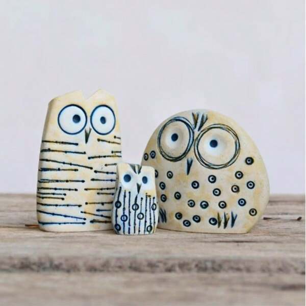 New Simple Owl Decorative Statue Sculpture Set Bookshelf Decoration Home Balcony Decoration