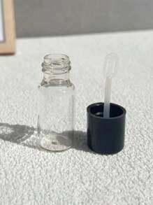 1/3/5 Stücke nachfüllbare leere Behälter für Foundation, 3ml Mini-Glasflaschen mit flachem Applikationspinsel, praktische Reise-Make-up-Behälter, wiederverwendbarer Lippenpflegetöpfchen, Lippenstiftbox