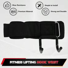 1pc/2pcs-Up Assist Hooks, Fitness Wrist Wraps, Grip Hooks, Gloves, Support Straps For Deadlifts, Lumbar Support For Pull-Ups To Prevent Slipping. Gym Accessories - Multicolor - View 9