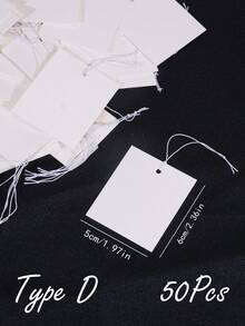 20/50/100张牛皮纸标签，附弹力绳。价格标签、便签标签、礼品标签。 - 白色 - 查看 16