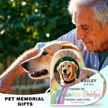 Targa commemorativa per animali domestici a forma di cuore in acrilico personalizzata, regalo ricordo personalizzabile con foto e testo, decorazione da scrivania per ricordo di cani e gatti, regali commemorativi per la perdita di un cane o di un gatto
