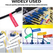300 Peças Etiquetas de Cabos, 10 folhas de Etiquetas de Fio de Cores Aleatórias, Etiquetas de Cabos Elétricos à Prova d'Água, Etiquetas Adesivas para Cabos para Organização de Cabos, Adequadas para Impressora a Laser e Etiquetas de Parede Manuscritas para Decoração de Casa, Decoração de Parede, Decoração de Quarto, Decoração de Banheiro, Decoração de Quarto, Decoração de Casa, Decoração de Sala de Estar, Papel de Parede, Adesivos de Parede, Adesivos Personalizados, Decoração de Cozinha