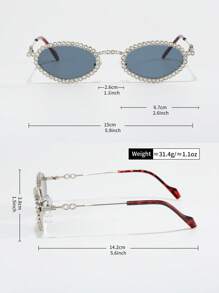 1pc Unisex Fashion Beach Fashion Glasses, Casual Party Eyewear, Elegant Decorative Glasses
