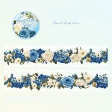 1 Stück dekorative Blumen Washi Tape, Bürobedarf, wasserfeste PET-Tape für Scrapbooking und Rückkehr zur Schule zum Basteln für den Grenzüberschreitenden Handel