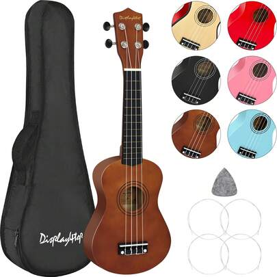 21 Inch Soprano Ukulele With Gig Bag, Pick, And Spare Strings – Great For Schools And Beginners