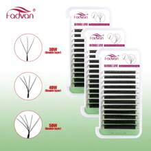 FADVAN C-Curl 3D/4D/5D Double Layer W Shape Lashs 0.07 8-15mm&Mix Premade 6D/8D/10D W Fan Lash Extensions Natural Soft Black Thickened Style Lashes Faux Mink Individual Lashes , Lash Tech Supplies,Fast Grafting