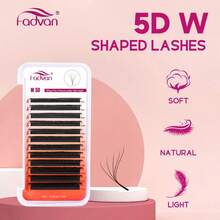 FADVAN 3D/4D/5D W型睫毛 0.07 C/D/LU 7-15mm&混色 預製睫毛接片 自然柔軟 黑色/棕色 睫毛美睫用品 - C - 查看 7