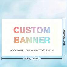 1 pieza Pancarta en blanco personalizable, versátil para diversas ocasiones y fiestas, decoración multiusos, disponible en varios tamaños, impresión gráfica, hogar y vida, ambiente navideño, recuerdos - Multicolor - Ver 15