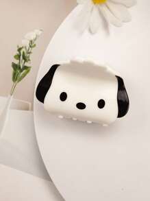 Sanrio Sanrio 1pc Glossy Square Scratch Clip Cinnamon Dog Cute Sweet Cartoon Fashion Versatile Simple Hairpin Women's Headdress, Ideal Choice For Mother's Day Summer