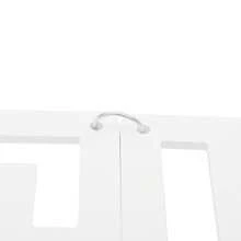 YUNRUX Folding Screen Partition Room Divider Hollow Flowers Hanging Screen Room Divider 12 In 1 - White - View 6