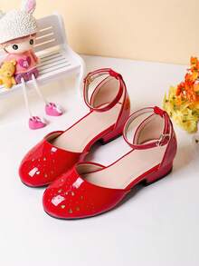 Simple Style Casual Summer Vacation Sandals For Girls - Red - View 3