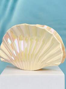 1pc Gradient Color Shell Hair Clip, Vacation Style Hair Accessory, Large Size Claw Hair Clip, Summer Maritime Design Hair Clips Hair Jaw Clip Hair Clamps Hair Clutch Hair Catcher Clip