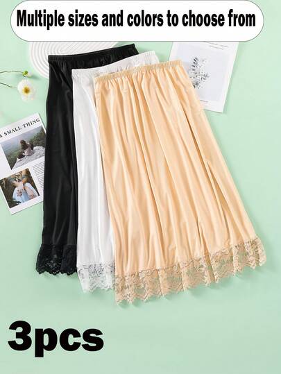 3 件/1 件女式腰部吊带裙，带可调节松紧腰带，防静电和防走光衬里裙式吊带裙，适合日常穿着秋季、秋季、万圣节