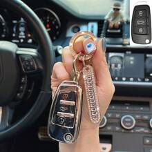 1 pièce Nouvelle housse de clé de voiture en TPU avec porte-clés. Couvercle de coque pour Audi A3, A6, C5, C6, Q3, Q2, Q7, TT, TTS, R8, S3, S6, RS3, RS6, A4. Accessoire protecteur anti-chute et anti-poussière pour porte-clés.