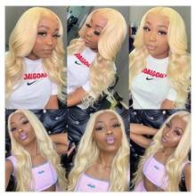 30 Inch 613 13x6 Lace Front Wig Human Hair 200 Density Blonde Body Wave Lace Front Wigs Human Hair Blonde Wig Human Hair 613 HD Lace Frontal Wigs Human Hair Pre Plucked 613 - S613 - View 11