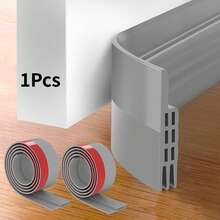 1/2 حزمة سدادة باب مانعة للتيارات الهوائية، إغلاق قاعدة الباب الخارجي والداخلي، إحكام إغلاق الباب ضد الطقس، بلوكة للنوافذ في المرآب لعزل الهواء البارد والضوضاء، حارس من التيارات الهوائية - متعدد الألوان - مشاهدة 11