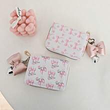 Bow Knot Pendant Cute Card Holder Sweet Mini Ultra-Thin Compact Large Capacity Multi-Card Student Card Case For Women Wallet Mini Wallet Purse Wallet Card Wallet - Multicolor - View 4
