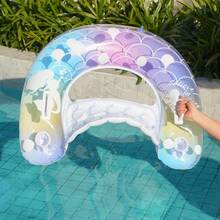 1pc U Shaped Swimming Chair Inflatable Pool Chair Ergonomic For Summer Water Fun Pool Float - Multicolor - View 6