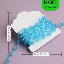 Earth Connection Bead,About 8/4mm Craft String Bead For Wedding Centerpiece Christmas Tree And Flowers Decoration DIY, Faux Pearl Flower Wreath Roll String Wedding Party Valentine's Day Bride Bouquet Handmade DIY Decoration ,For DIY Craft, Wedding, Party, Christmas Tree Decoration,Artificial Related Pearls String Decoration, - Multicolor - View 9