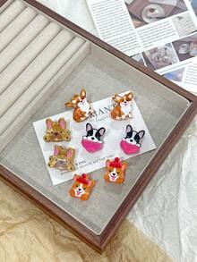 8pcs Pet Mini Hair Clips, Suitable For Corgi, French Bulldog, Teddy Dog, Commute Decorative Bangs Clip, Birthday/Holiday Gift Hair Claws Claw Clips Hair Jaw Clip Hair Clamps Hair Clutch Hair Catcher Clip Fall Winter Hair Accessories For Women For Vacation Outfits Woman - Multicolor - View 10