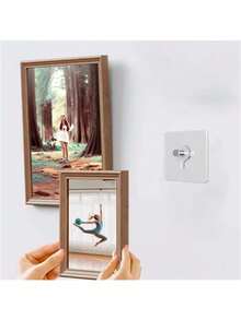 10pcs Photo Frame Hooks Storage Racks Screw Holders Hanger For Door Multifunction Gadgets Self-Adhesive Organizer Kitchen Accessories Home Bathroom Decor Bathroom Organizer Summer - Multicolor - View 7