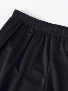 Set de 2 piezas de ropa de verano para hombre, camiseta de cuello redondo casual deportiva + pantalones cortos, conjunto completo