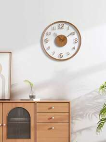 1 pieza Reloj de levitación transparente minimalista, diseño de puntero de hoja creativo, textura de madera, silencioso sin tictac, adecuado para sala de estar, dormitorio, cocina, oficina y decoración festiva. Reloj decorativo para habitación, reloj decorativo de pared, decoración de dormitorio, decoración de dormitorio universitario, decoración del hogar de vuelta a la escuela - 30 cm/12 pulgadas - Ver 4