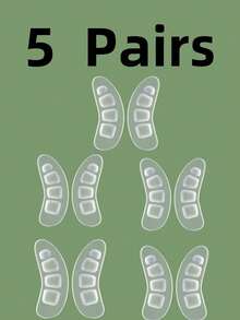 1/5 对高跟鞋和凉鞋防滑脚垫，适合女鞋日常穿着的脚跟保护垫