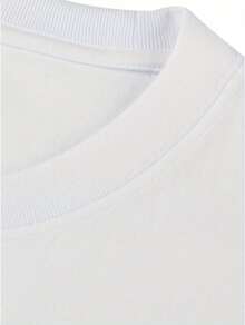 Printed 100% Pure Cotton Round Neck Shirt For Men With Street Style, Comfortable And Skin-Friendly Casual Sport Top Shirt - White - View 4