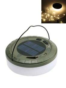 Luces de cadena solares/recargables para acampada de 8M/10M, luces de hadas de exterior con diferentes modos de iluminación, luces de decoración portátiles y retráctiles con USB, aptas para acampada, jardín, decoración de fiesta (luz de color y cálida)