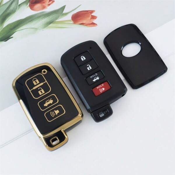 Key Fob Cover For For Highlander For Avalon For Camry For Corolla For RAV4 Soft TPU Protection Car Key Case Shell Fashionable And Keybags Suitable For Girls