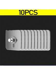 10pcs Photo Frame Hooks Storage Racks Screw Holders Hanger For Door Multifunction Gadgets Self-Adhesive Organizer Kitchen Accessories Home Bathroom Decor Bathroom Organizer Summer - Multicolor - View 5