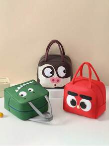 1pc Printed Lunch Bag, Aluminum Foil Insulated Portable Portable Lunch Bag, Waterproof Portable Design, Suitable For School And Office Use - Keep Food Fresh And Delicious, Bento Bags, Tote Bags, Kitchen Picnic Food Storage Bags, Back To School, Outdoor Carrying Bag