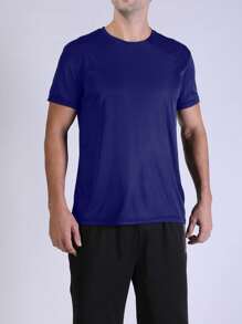 5PCS Men's Solid Color Ultralight Quick Dry Sport T-Shirt, Breathable Lightweight Top For Fitness Training Workout Running Gym