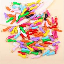 [Quantità] Pezzi Vividi Pendenti Multicolore 3D a Forma di Peperoncino Rosso, Adatti per Realizzare Orecchini, Collane, Bracciali e Portachiavi - Accessori per la Realizzazione di Gioielli in Stile Piccante