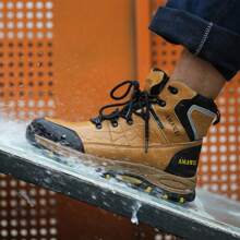 Steel Toe Sneakers For Men Indestructible Work Shoes Lightweight Comfortable Safety Sneakers Slip-Resistant Composite Toe Shoes For Construction
