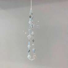 纯手工ins风海盐星贝壳手机挂绳串珠DIY相机装饰，清新唯美