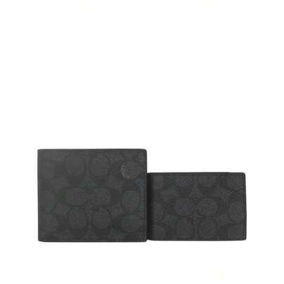Classic Logo 3-In-1 Men's Short Wallet CW380CQBK