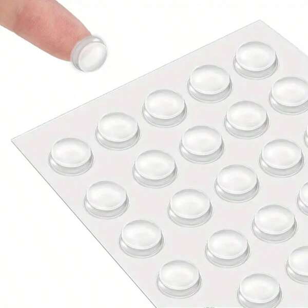 50/100 pièces Butée de porte auto-adhésive, amortisseur en caoutchouc, butée d'armoire, tampon en silicone pour meuble, coussin de protection. Meilleurs cadeaux pour anniversaire, remise de diplôme