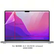 2片装超高清PET屏幕保护膜，兼容苹果Air 13.6英寸（2022-2025款），搭载M4/M3/M2芯片（型号：A3240/A3113/A2681），高清屏幕保护膜