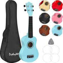 21 Inch Soprano Ukulele With Gig Bag, Pick, And Spare Strings – Great For Schools And Beginners - Baby Blue - View 6