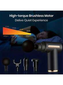 Pistola de masaje de tejido profundo - Silla de masaje - Martillo eléctrico multifuncional de grado profesional para fisioterapia y percusión corporal para hombros y cuello, cintura cervical y espalda