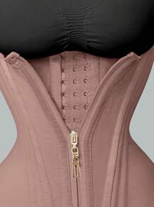 Nouveau corset-style de 15 baleines, avec une grande élasticité, un laçage à fermeture éclair et un look vintage, idéal pour le maintien de la taille
