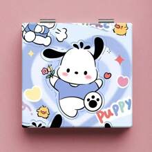 Sanrio 1 pieza Nuevo espejo portátil estilo Sanrio, diseño de alta gama, espejo de maquillaje cosmético como regalo para estudiantes, espejo plegable de sobremesa