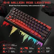 Trigger Wireless Gaming Keyboard,Hall Effect Magnetic Switches,Adjustable Actuation,0.1ms Ultra-Low Latency, 8KHz Polling Rate,3-Mode RGB,PBT Keycaps For Win