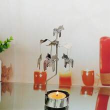Rotary Candle Holder Metal Tear Spinning Candleholder For Wedding Party Christmas Home Decoration