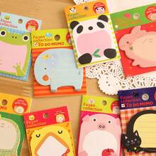 Creative Cute Notes Everything Stickers Primary School Gift Message Stickers Cartoon Animal Stickers Wholesale - Multicolor - View 9