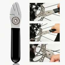 1pc Bicycle Disc Brake Rotor Repair Tool, Anti-Rub Gap Adjustment, Deformation Correction Brake Disc Alignment Wrench - Black - View 4
