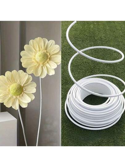 1pc Artificial Topiary Flowers Decorative Modeling Pipes,PVC Aluminum Plastic Flexible Tubes For DIY Party Decoration, Birthday, Christmas, Wedding Props - Power Supply Free, Assorted Plants, New Year Occasion, Plastic Material